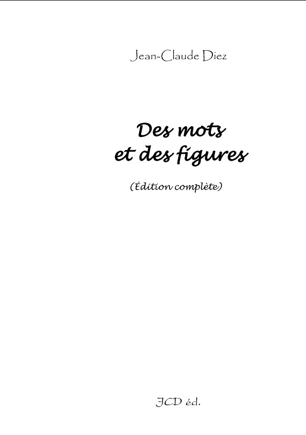 recueil Des mots et des figures